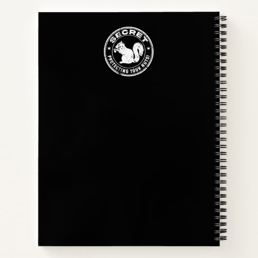 シークレットリス保護ル「あなたのナッツ」 動揺して ノートブック (裏面)