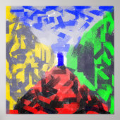 シークレットルーム抽象芸術オリジナルアートバイエリザベラ ポスター (正面)