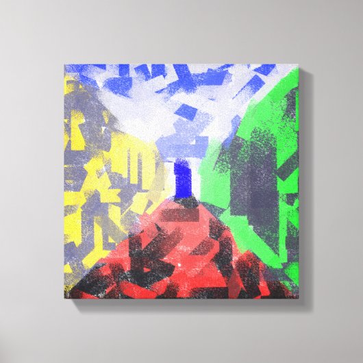 シークレットルーモダンム抽象芸術オリジナルカラフルアート キャンバスプリント (正面)