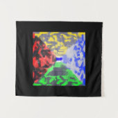 シークレットルーモダンム抽象芸術オリジナルカラフルアート タペストリー (正面(横))