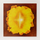 「シークレットワールド」超現実的なサンセット絵画アイランド ジグソーパズル (横)