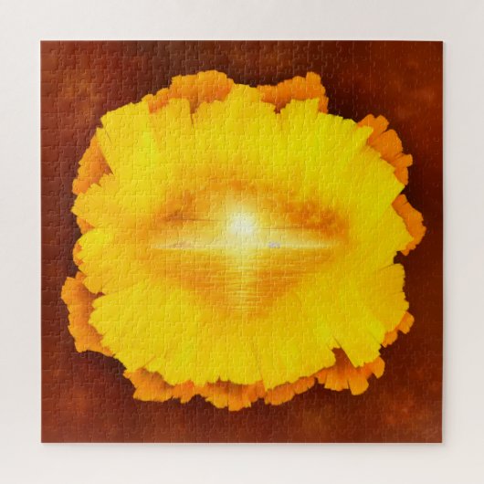 「シークレットワールド」超現実的なサンセット絵画アイランド ジグソーパズル (縦)