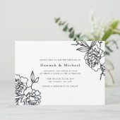シークレット庭園の結婚式招待状 | インク 招待状 (スタンド正面)