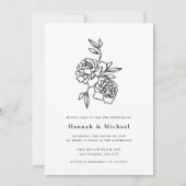 シークレット庭園の結婚式招待状 | インク 招待状 (正面)