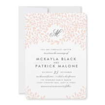 シークレット庭園の結婚式招待状-赤面