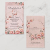 シークレット庭園の結婚式週末情報 エンクロージャーカード (正面/裏面)