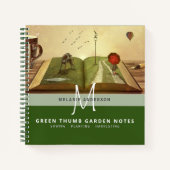 シークレット・ガーデン グリーン・サム・ガーデナーズ・ジャーナル ノートブック (正面)