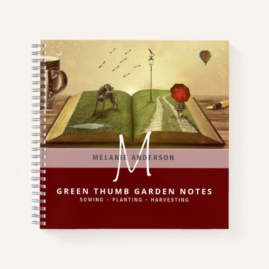 シークレット・ガーデン グリーン・サム・ガーデナーズ・ジャーナル ノートブック (正面)