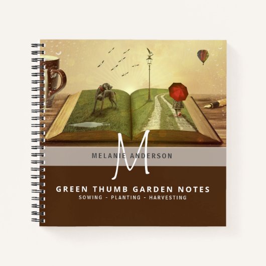 シークレット・ガーデン グリーン・サム・ガーデナーズ・ジャーナル ノートブック (正面)
