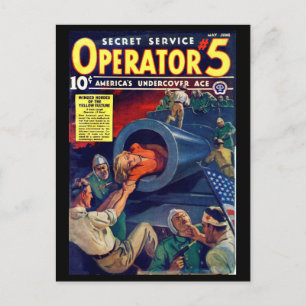 シークレット・サービス・オペレーター5 - 1939年5月6日a_Pulp Art ポストカード