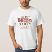 シークレット・ベーコン・ソサエティ会員 Tシャツ (正面)