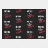 シークレッパーソナライズされたトエージェント ラッピングペーパーシート (正面)