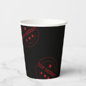 シークレッパーソナライズされたト・エージェント・キッズ 紙コップ (裏面)