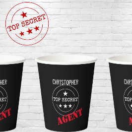 シークレッパーソナライズされたト・エージェント・キッズ 紙コップ
