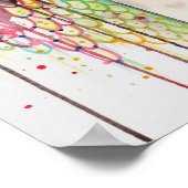 シークレッモダントジプシーファンタジーアートウーマンウォーター色 ポスター (角)