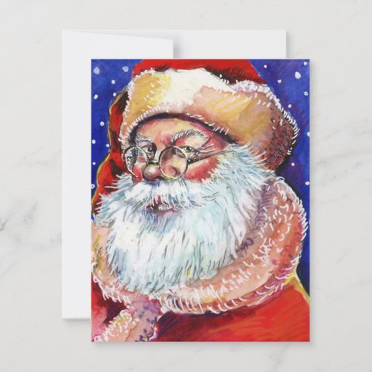 シークレッ空白のトサンタホリデーアナウンス招待状 招待状 (正面)