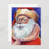 シークレッ空白のトサンタホリデーアナウンス招待状 招待状 (正面/裏面)