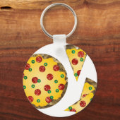 シークンピザ キーホルダー (正面)