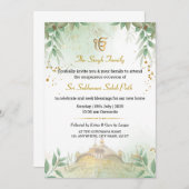 シーク引っ越し祝いパーティー招待状カード、Akhand Path 招待状 (正面/裏面)