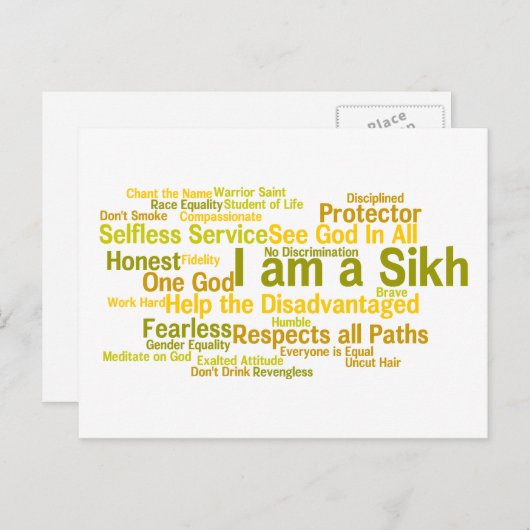 シーク教のポストカードです ポストカード (正面/裏面)