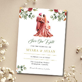 シーク教の結婚発表テンプレート（パンジャブ語） 招待状