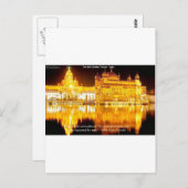 シーク教インドの黄金の寺院ギフト&ティー ポストカード (正面/裏面)