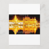 シーク教インドの黄金の寺院ギフト&ティー ポストカード (正面)