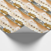 シーク教徒の教祖が付いている金寺院 ラッピングペーパー (角)