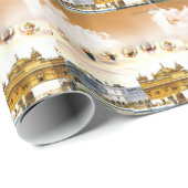 シーク教徒の教祖が付いている金寺院 ラッピングペーパー (ロールコーナー)