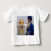 シーク教徒の行動/カルマ諺 ベビーTシャツ (正面)