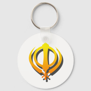 シーク教徒のKhanda Khalsaのシク教のパンジャブ語 キーホルダー