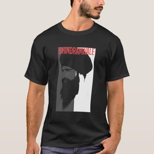 シーク教Bhindranwwale 1984シンパンジャビ Tシャツ (正面)