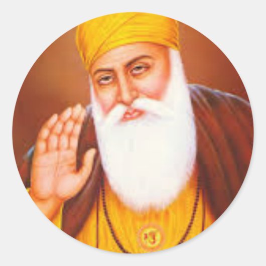 シーク文字の記号/芸術 ラウンドシール (正面)