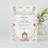 シーク結婚式招待状アナンドカラジ招待状 招待状 (スタンド正面)