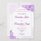 シーク結婚式招待状パンジャビ結婚式招待状 招待状 (裏面)