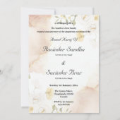 シーク結婚式招待状結婚シークのカード 招待状 (裏面)