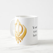 シーク記号 コーヒーマグカップ (正面左)