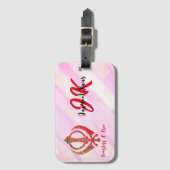 シーク・カンダ「Fearless & Free」 ラゲッジタグ (正面縦)