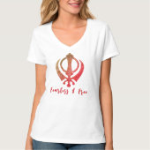 シーク・カンダ「Fearless & Free」 Tシャツ (正面)