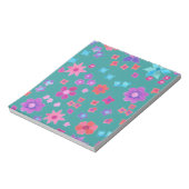 シーグかわいらしリーンフラワーパワーメモ帳またはジョッター ノートパッド (回転)