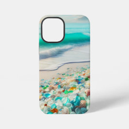 シーグラスが可愛いオーシャンビーチ iPhone 12 MINIケース
