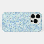 シーグラスに白と青のデイジー Case-Mate iPhoneケース (裏面 (横))