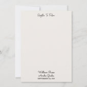 シーグラスを積み重ねた部族アクアサンド結婚作品 招待状 (裏面)