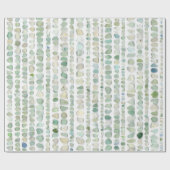 シーグラスストライプ ラッピングペーパー (フラット)