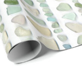 シーグラスストライプ ラッピングペーパー (ロールコーナー)