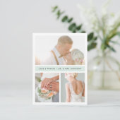 シーグラスストライプ |結婚さんの写真 ポストカード (スタンド正面)