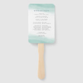 シーグラスタイズ結婚式 プログラム ハンドファン (裏面)