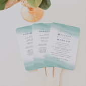 シーグラスタイズ結婚式 プログラム ハンドファン