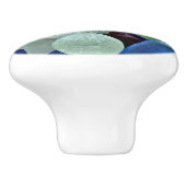 シーグラスドアノブ – セラミックビーチのホームデコール セラミックノブ (側面)