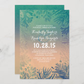 シーグラスビーチ水中サンゴリハーサルディナー 招待状 (正面/裏面)